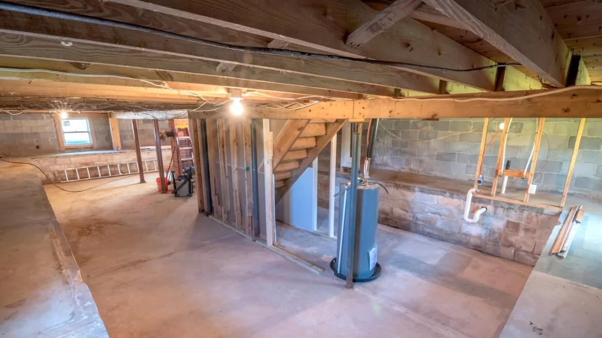 Clean and dry basement helping indoor air quality upstairs.